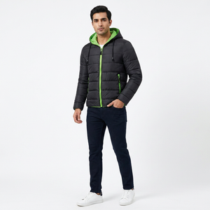 Veste matelassée légère pour homme FINER THREADS, imperméable, respirante, séchage rapide, pliable, col montant, fermeture éclair - Product Image 1