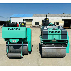 हाइड्रोलिक ड्राइव डीजल इंजन और पंप असर गियर के साथ कंपन डबल ड्रम मिनी रोड रोलर के पीछे चलना - Product Image 5