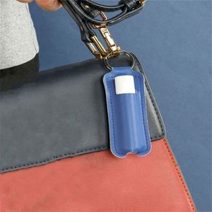Premium Leather Lipstick <b>Holder</b> with Keychain, 5-Color Multi-Function Case for Office Corporate Gifts - Product Image 3