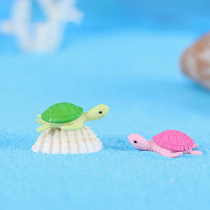 Figuras de Animales en Miniatura para Paisajes en Miniatura, Muñecos de Tortuga de Plástico, Mini Peces para Acuarios, Decoración Creativa - Product Image 1