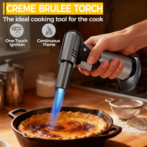Lance-flammes italien noir simple pour cuisine, allumeur de cuisinière à gaz naturel, lance-flammes de camping extérieur - Product Image 4
