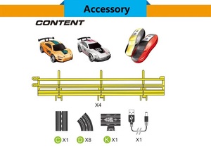 Giocattolo per pista da corsa rc ad alta velocità 1:43 track racing eLectric slot car per bambini Shantou toys - Product Image 4