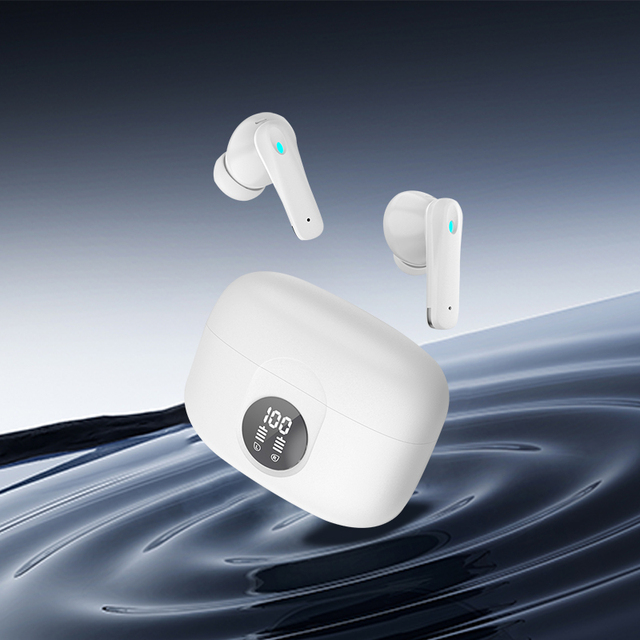High Quality ANC ENC Earphone Waterproof Digital Display LCD Screen Touch Control Earbuds in Ear TWS Gaming Wireless Earphones