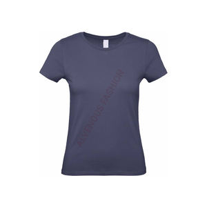 Vente en gros de t-shirts pour femmes en coton de haute qualité Fabricant de t-shirts col rond imprimés sur mesure Haut d'été pour femmes respirant - Product Image 1