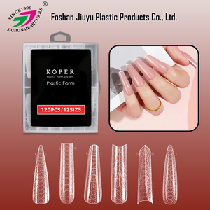 120 Moules à Ongles Double Système pour Extension, Étiquette Personnalisée, Capsules de Gel de Construction Rapide, Outil Réutilisable pour Manucure en Salon - Product Image 1