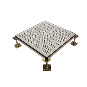 Loseta de <span class=keywords><strong>Piso</strong></span> Elevado Perforada Antiestática de 600x600 mm para Centro de Datos, Fabricante de China - Product Image 1