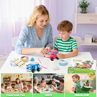 Kit Tanah Liat Kering Udara Kreatif 12 Warna, Mainan Tanah Liat Kering Udara Ajaib untuk Anak-anak, Seni DIY Tanah Liat Kering Udara