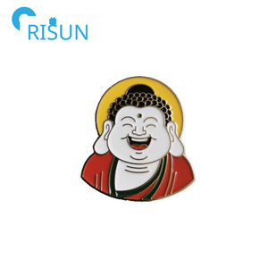 En gros Classiques Dessin Animé Miro <span class=keywords><strong>Bouddha</strong></span> Émail Épinglette Logo Personnalisé Heureux Sourire Rire <span class=keywords><strong>Bouddha</strong></span> Émail Pin Badge Broche - Product Image 5