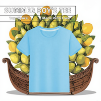 Groothandel Zomer Jongenskleding Hoge Kwaliteit Blanco Kids T-Shirt 85% Katoenen 15% Polyester Hals Wit Casual Top Gebreid