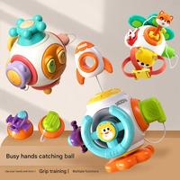 Centre d'activités Montessori 6-en-1 pour bébés et tout-petits : Jouet éducatif interactif pour développer la motricité fine – Cadeau idéal