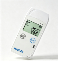 Grabador USB de Temperatura y Humedad con Pantalla LCD Multiusos OEM ODM, Informe en PDF, Plástico, Clasificación IP54