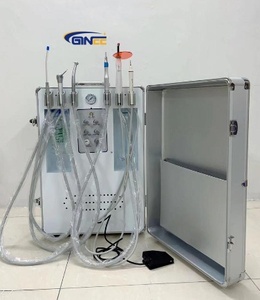 <span class=keywords><strong>Unit</strong></span>é de <span class=keywords><strong>turbine</strong></span> dentaire GINEE MEDICAL avec compresseur d'air, <span class=keywords><strong>unit</strong></span>é dentaire <span class=keywords><strong>mobile</strong></span> portable pour hôpital, valise avec accessoires - Product Image 1