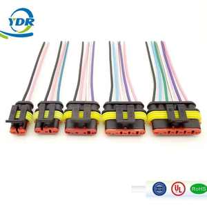 موصل كهربائي للسيارات AMP 1.5 طراز DJ7021 مقاوم للماء بتصميم قفل محكم، قابس ومقبس ذكر وأنثى لضفيرة الأسلاك - Product Image 2