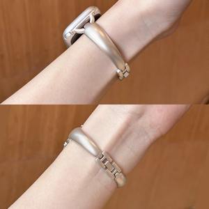 <span class=keywords><strong>Bracelet</strong></span> de montre intelligent en forme de D pour femme Lionorm pour <span class=keywords><strong>Apple</strong></span> <span class=keywords><strong>Watch</strong></span> Ultra 3, respirant, étanche, en métal, édition limitée - Product Image 4