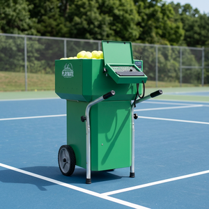 Máquina Lanzapelotas de Tenis de Plástico Verde con 150 Pelotas para Práctica y Entrenamiento en Cancha, Lista para Enviar - Product Image 2
