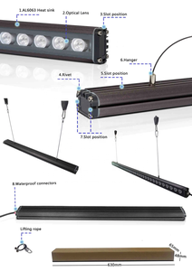 Led spektrum penuh lampu Aquarium 2ft 3ft 4ft 5ft 6ft karang Led bar lampu akuarium untuk SPS LPS - Product Image 5