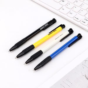 Rubber grip comfortable ballpoint pen wholesale ballpoint pen plastic blue ballpoint pen