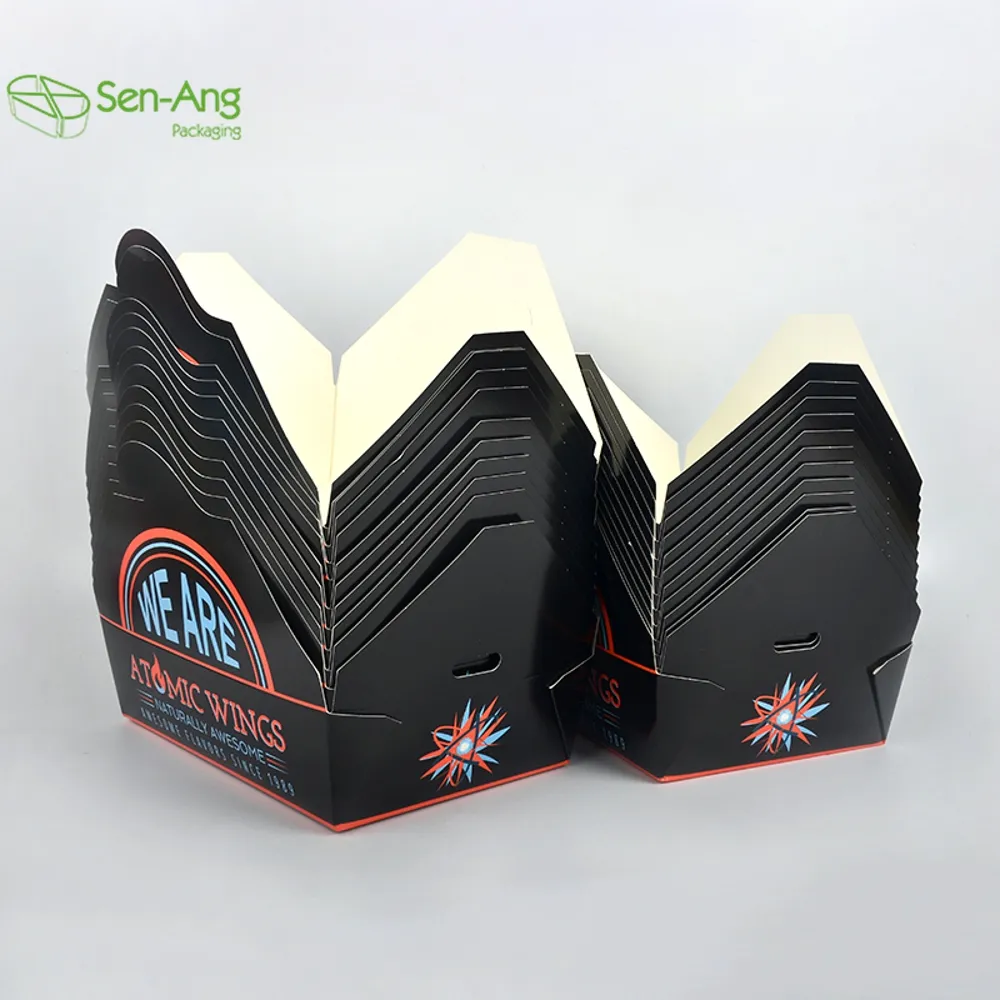 SenAng05 Good Selling Rectangular Food Container Takeaway Packaging Lunch Pasta Take Away 750Ml Takeway Paper Box