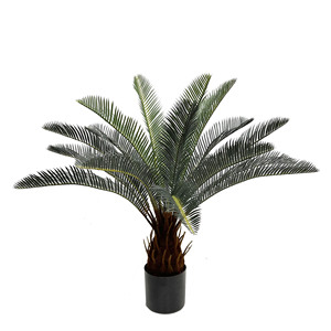 All'ingrosso su larga scala di simulazione verde pianta di ferro albero singolo ramo di cocco artificiale foglia di cocco decorazione interna <span class=keywords><strong>palma</strong></span> - Product Image 1