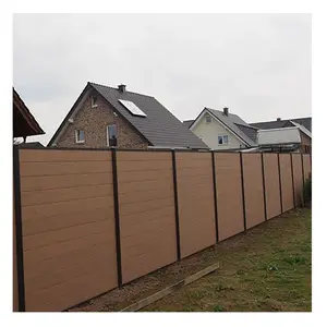 Pannelli di recinzione compositi in plastica di legno all'ingrosso pannelli da giardino usati per la privacy all'aperto recinzione wpc