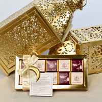 Boîtes cadeaux en carton ondulé personnalisées, imprimées en offset avec gaufrage doré, pour chocolats, pour l'Aïd, avec joint de taille et taille personnalisée