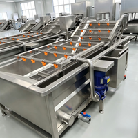 Hogedruk spuitmachine voor fruit en bladgroenten, bladermolen met vibratie, windblazerdroger