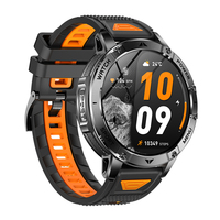 Montre connectée AK112, écran HD 1,7 pouces, étanche IP68, moniteur de fréquence cardiaque, SpO2, boussole, plus de 100 modes sportifs, tracker d'activité pour hommes et femmes