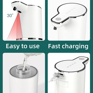 <span class=keywords><strong>Dispenser</strong></span> automatico di sapone per le mani ricaricabile da 360ml in piedi senza contatto per la cucina del bagno