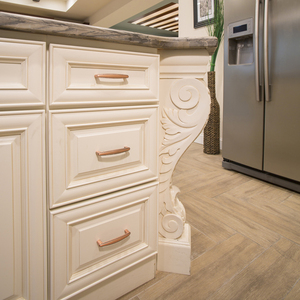 Gabinete de pared de cocina de tamaño personalizado, estilo de diseño moderno, puertas de madera maciza, selección de gabinetes antiguos blancos de lujo - Product Image 4