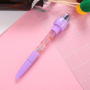 5 in 1 bambini Girly Papeleria Bubble Lighting Rolling Stamp penna a sfera Magic novità <span class=keywords><strong>Bubles</strong></span> incandescente plastica galleggiante timbro penna a olio - Product Image 3