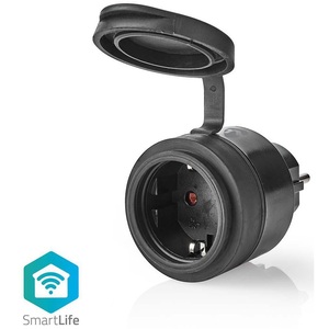 Prise intelligente Wi-Fi SmartLife Schuko 10A 2500W Max IP44 noire - Product Image 1