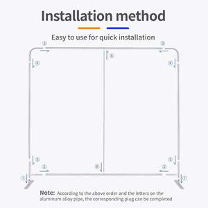 Fabricante Mayorista de Paneles de Fondo Portátiles Personalizados de 10 pies y 20 pies, de Tela de Poliéster para Exteriores, para Eventos, Ferias Comerciales y Exhibiciones - Product Image 4