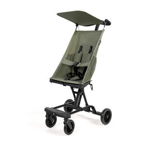 Cochecito de Bebé V11 de Cuatro Ruedas, Capacidad de Carga de 15 kg, Plegable en Una Sola Pieza, Malla Negra y Verde - Product Image 3