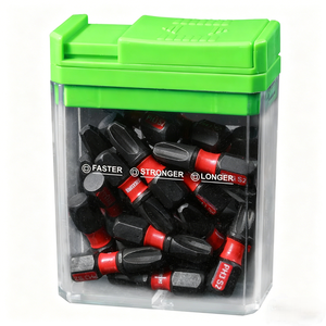 15 pièces NEWMAN Outil <span class=keywords><strong>de</strong></span> travail du bois, embouts <span class=keywords><strong>de</strong></span> perçage manuel pour bois 1"-25mm PH1, embouts <span class=keywords><strong>de</strong></span> vissage à percussion, ensemble avec mallette rigide OEM et garantie <span class=keywords><strong>de</strong></span> 3 ans - Jaune - Product Image 1