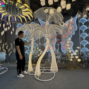 ฉากหลังงานแต่งงาน LEDA รุ่นใหม่ ดีไซน์หรูหรา พร้อมไฟ LED ถอดออกได้ สำหรับตกแต่งทางเดินในงานแต่งงาน - Product Image 6