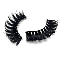 Faux faux cils de haute qualité bande de vison cils en gros avec boîtes à cils Logo personnalisé