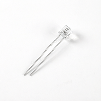 Ampoule LED à tête plate de 5mm, 100 pièces, blanc chaud, rouge, vert, bleu, jaune, 2V/3V, CRI 95, 20000 Lm/W, DIY