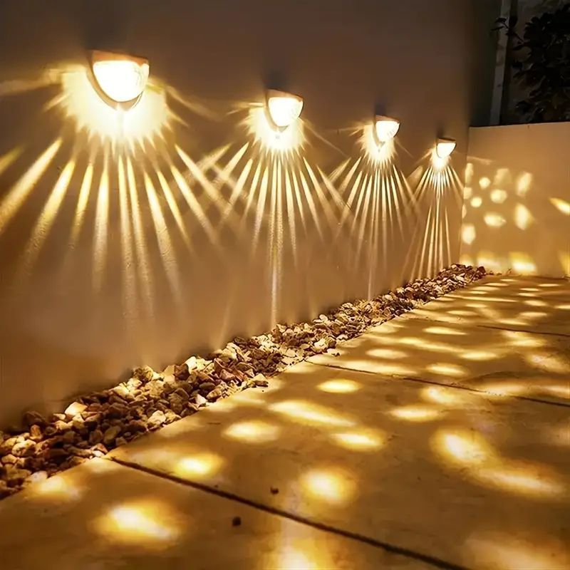 OEM 6 LED Decorative Solar Light Solar Decorative Garden Lights Solar Garden Lawn Lamp Garden Outdoor Solar Stair Light