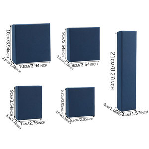 Scatola per Gioielli Imbottita in Spugna con Coperchio, Confezione Regalo in Cartone per Esporre Collane, Anelli, Bracciali e Orecchini - Product Image 2