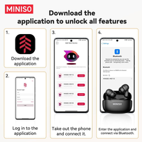 Écouteurs MINISO MS112 AI Translation NOUVEAU V6.0, écouteurs d'extérieur, lecture de musique, compatibles Android et iOS