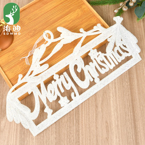 Creative Christmas Glitter Plastic <b>Letter</b> Plate for Home Christmas Tree Shopping Mall Windows Party Venue Decorations - Product Image 4