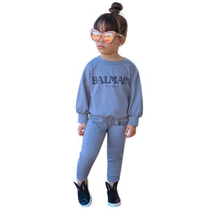 Ensemble de vêtements pour petites filles, inspiré des créateurs, pour l'automne et l'hiver, ensemble de 2 pièces, sweat-shirt et pantalon de jogging, vêtements pour enfants, ensemble pour bébé fille - Product Image 3