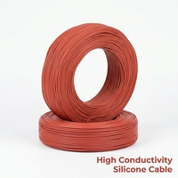 Cable de Silicona 22AWG, Cable de Alimentación Flexible de Cobre Estañado de Alta Conductividad de Calibre 22, Cables Conductores para Baterías de Dispositivos Pequeños UL30056