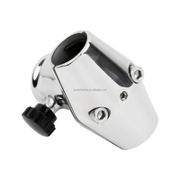 Nouvelle pince de fixation robuste en acier inoxydable 316 pour mât de drapeau, finition poli miroir, 25mm/32mm