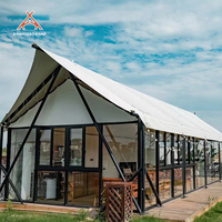 Tente de luxe Kawagebo Kamp (KK) 39,4' x 16,4' pour hôtel de safari, glamping, restaurant et bar en plein air
