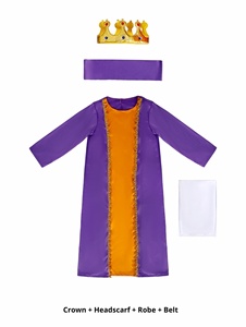 <span class=keywords><strong>Disfraces</strong></span> <span class=keywords><strong>de</strong></span> Rey <span class=keywords><strong>de</strong></span> la Edad Media para Niños, 100% Poliéster, Conjuntos Unisex para Actuaciones, Festivales y Uso en Escenarios <span class=keywords><strong>de</strong></span> Jardín <span class=keywords><strong>de</strong></span> Infancia - Product Image 6