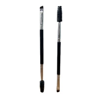 Angled Double-Sided Brow <strong>Brush</strong> Dual Eyebrow <strong>Brush</strong> <strong>Spoolie</strong> <strong>Brush</strong>