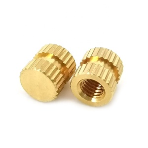 Brass Pure Copper Metric Thread Injection Molding Knurl <span class=keywords><strong>Insert</strong></span> <span class=keywords><strong>Nut</strong></span> Nutsert <span class=keywords><strong>M2</strong></span> <span class=keywords><strong>M2</strong></span>.5 M3 M4 M5 M6 M8 M10 Solid - Product Image 3