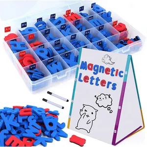 Alphabets magnétiques pour enfants Tableau effaçable à sec Tableau blanc de chevalet pour l'écriture
