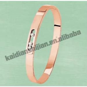 Pulseras de Plata de Ley S925 con Circonitas, Estilo Vintage de Lujo, Regalo para Fiestas, Unisex, Joyería Messikars Dinámica Chapada en Oro Rosa - Product Image 3